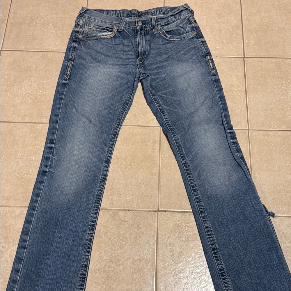 ARIAT M5 JEANS MENS
BLUE SLIM STRAIGHT
WESTERN WEAR Sz 33/34